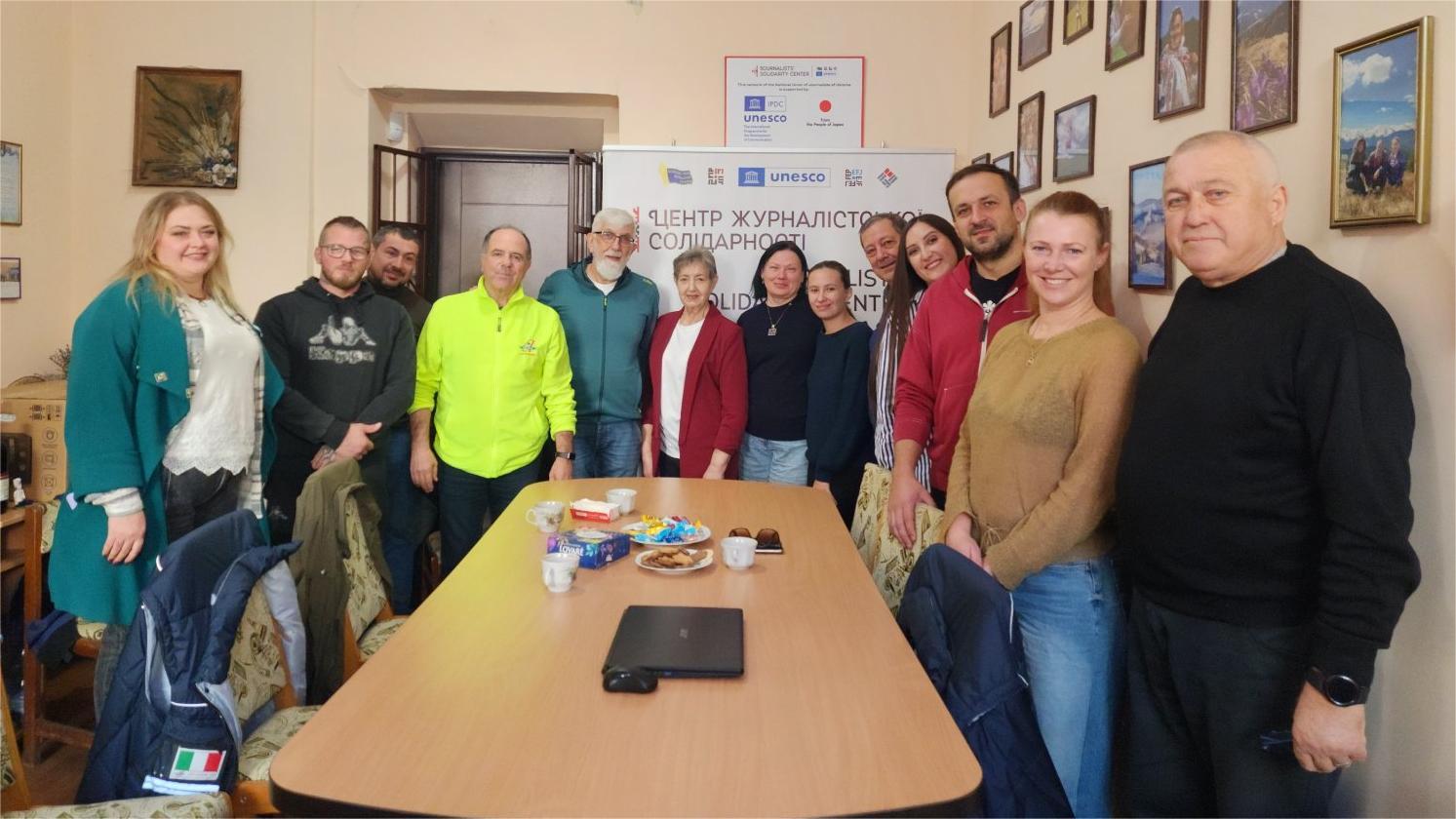 Івано-Франківський Центр журналістської солідарності: співпраця з італійськими волонтерами